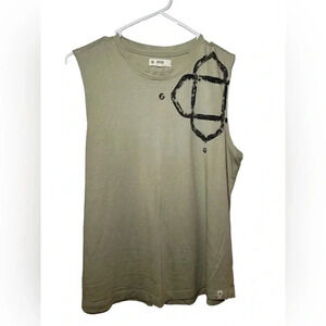 Satva organic cotton green muscle shirt